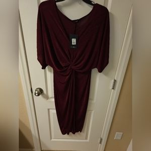 Fashion Nova Women's Burgandy Evening Dress
